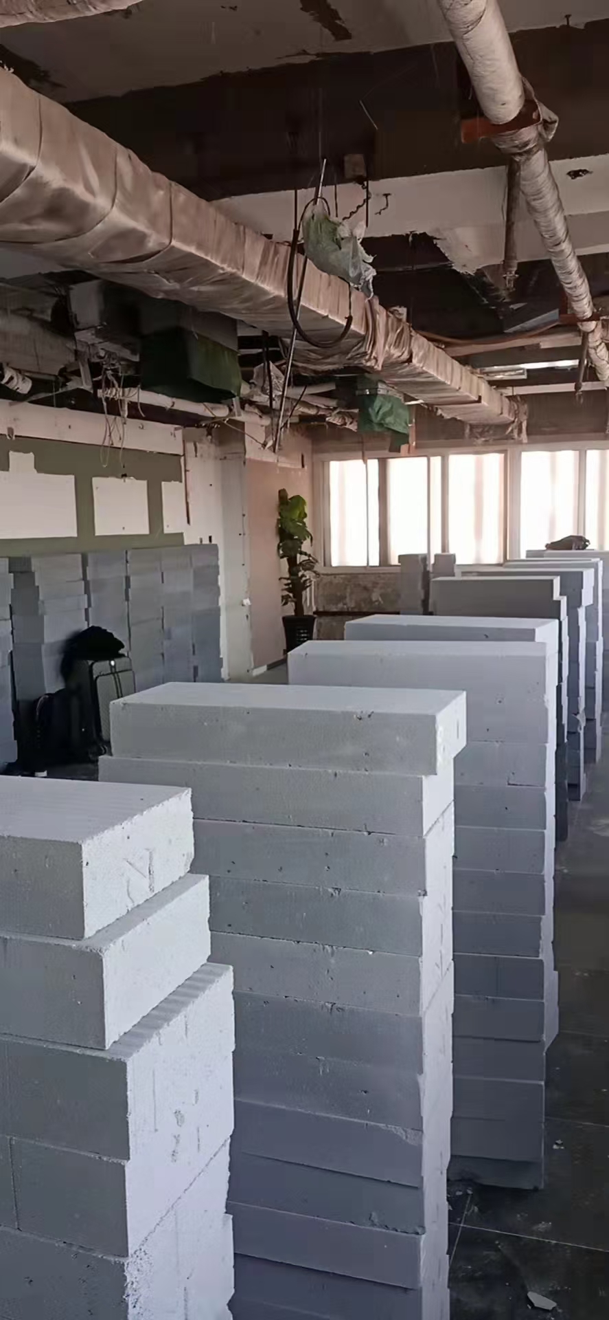 宾馆轻质砖隔墙现场